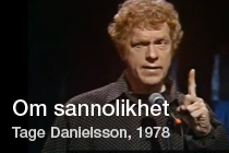 Danielsson, Tage.  1978-10-17.  Om sannolikhet / On Likelihood. 