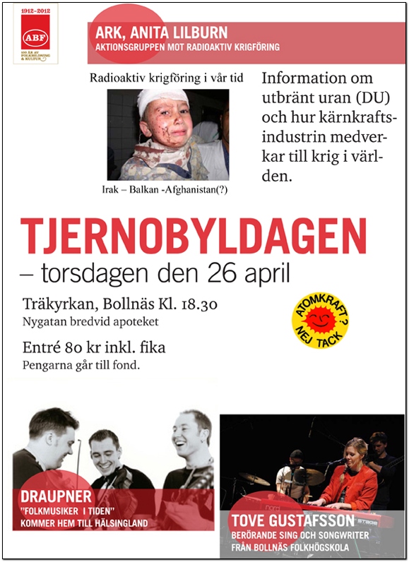Tjernobyldagen 2012 Bollnäs